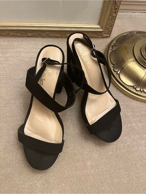 Lulu's 5 inch Heels with Black Ankle Strap